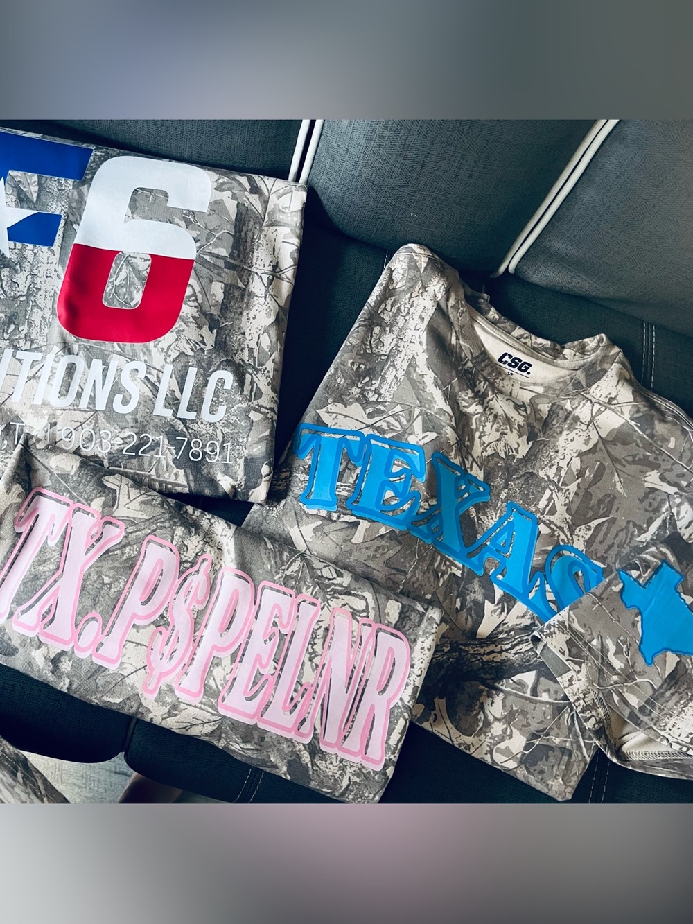 Custom Camo Graphic Tee